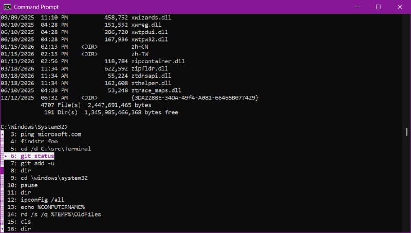  微软更新经典命令提示符，支持渲染内联图形微软本周发布 Windows 11 Insider Preview Build 29558.1000，更新了经典命令提示符
