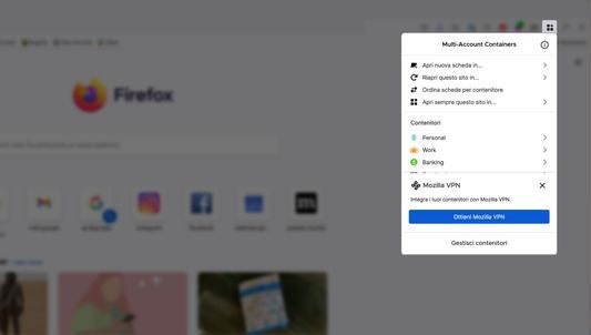 Multi-Account Containers：Firefox多账户容器，允许您同时以多个身份或帐户上网#开源项目推荐Firefox Multi-Account Containers（多账户容器）可让你将在线生活中的部分内容分门别类地保存在彩色编码的标签页中