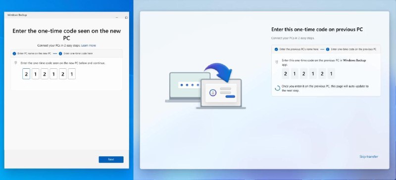 Windows 11 将新增原生工具以简化旧电脑文件迁移，已向 Windows Insiders 开放微软正为 Windows 11 开发一项新功能，旨在简化用户从旧电脑迁移至新设备的过程
