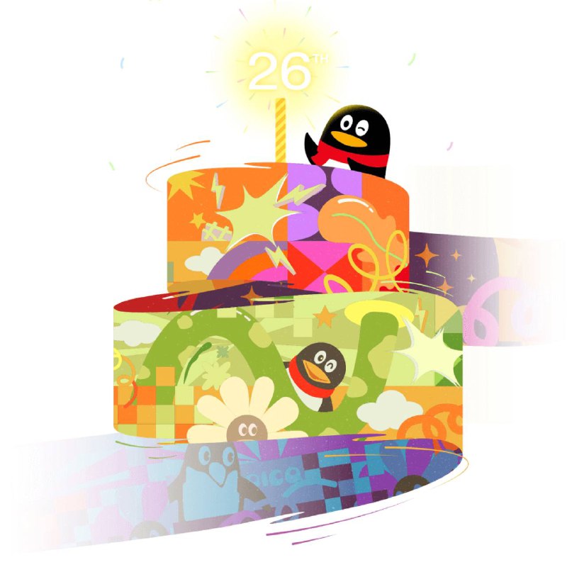 QQ26周年庆推出限时头像挂件2月10日，QQ迎来26岁生日，所有QQ用户可进入活动页领取“QQ26周年限定”头像挂件