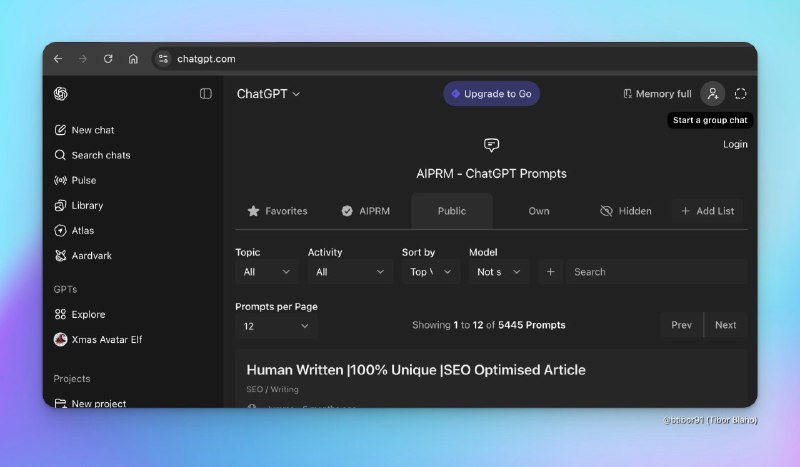  OpenAI 测试 ChatGPT “群聊”功能OpenAI正测试ChatGPT的群聊与私信功能，用户可通过网页端的“开始群聊”按钮生成邀请链接加入群聊，并查看历史消息