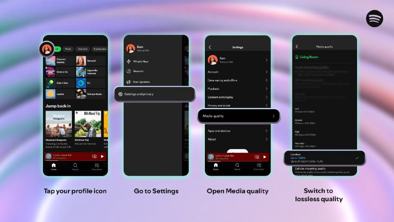  Spotify 正式向 Premium 用户推出无损音频功能Spotify 宣布，备受期待的无损音频 (Lossless) 功能已开始向部分市场的 Premium 订阅用户推送