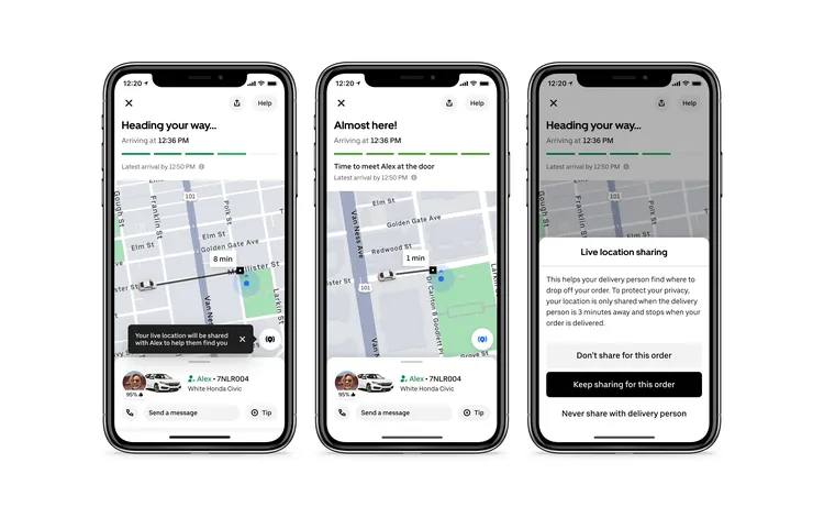 Uber Eats 优食实现了实时位置共享，因此您现在可以在公园内订购披萨，这也正好赶上户外用餐季节