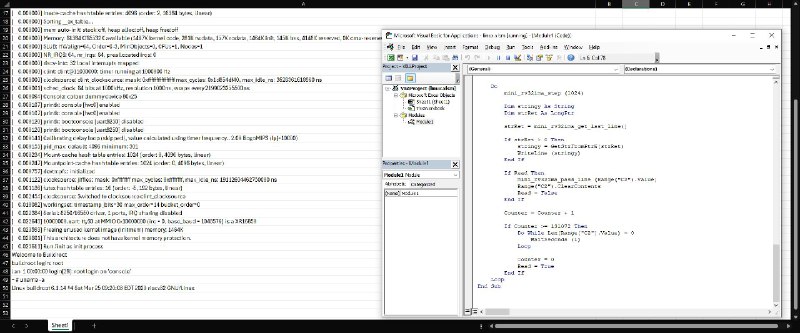 开发者成功在Excel内运行Linux开发者NSG650成功在微软Excel中运行Linux