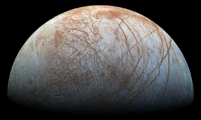 科学家证实木卫二上的二氧化碳来自其冰层下的海洋木星的卫星欧罗巴，隐藏在数公里冰下的海洋被认为是外星生命的主要候选者