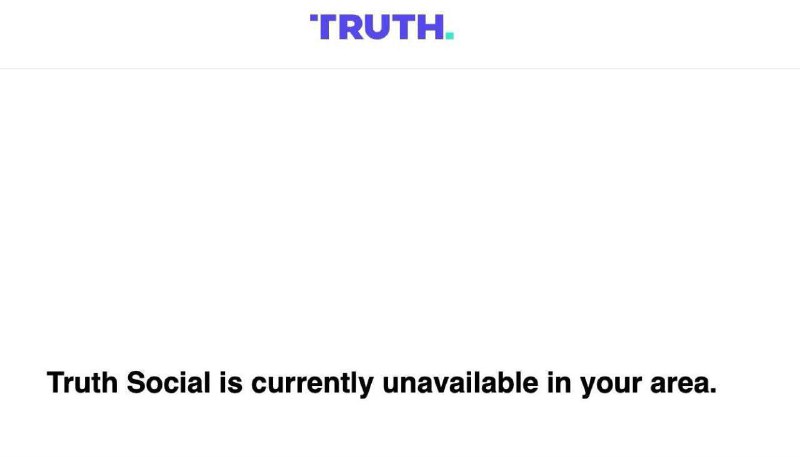 特朗普的社交媒体平台“Truth Social”在乌克兰全境不可用RTvia Scofield📮投稿  ☘️频道  🌸聊天  🗞𝕏