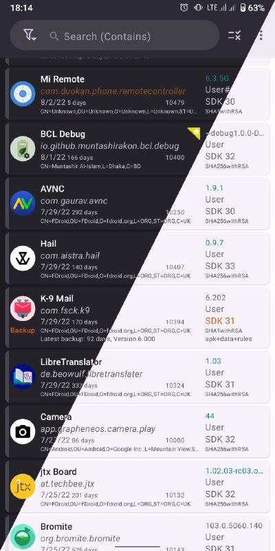 App Manager：开源 Android 全功能包管理器和查看器，支持多种提权模式以及无提权模式#开源项目推荐App Manager 试图将 App_packages Info、ClassyShark3xodus、Activity Launcher 和 Watt 的功能合并到一个单一的应用程序中，并采用更现代的Material Design和暗色模式
