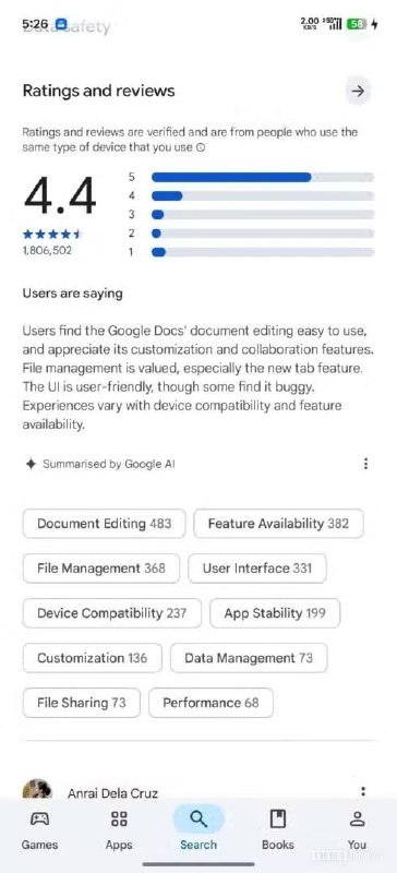  Google Play Store 开始推出应用评论 AI 摘要功能Google Play Store 正在有限范围内推出 AI 评论摘要功能