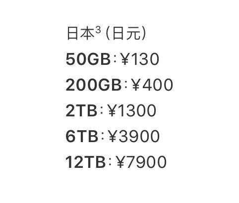 带有6TB或12TB容量的iCloud+全球定价公布其中土耳其涨幅最严重，1799.99新土耳其里拉实时汇率约为486.20人民币