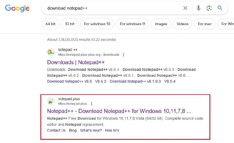 Notepad ++ 呼吁大家举报诱导网站 