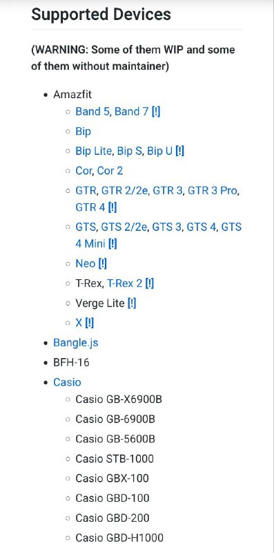 Gadgetbridge：开源蓝牙穿戴设备APPGadgetbridge允许您配对/连接智能手表、健身追踪器和其他穿戴设备，无需供应商的闭源应用程序，也无需创建帐户和传输任何数据到供应商的服务器
