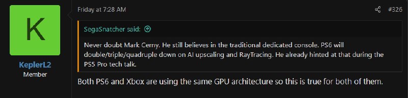 AMD UDNA 架构有望驱动 PS6 与新 Xbox据传，AMD 的 UDNA 架构（亦称 Radeon 10000）将成为索尼 PlayStation 6 和下一代 Xbox 的核心 GPU