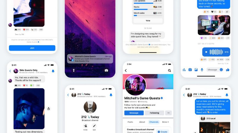 Meta 正在将其类似 Telegram 的广播频道引入 Facebook 和 MessengerMeta在今年早些时候将类似于 Telegram 的“广播频道”功能推出到Instagram和WhatsApp后，又将其引入 Facebook 和 Messenger