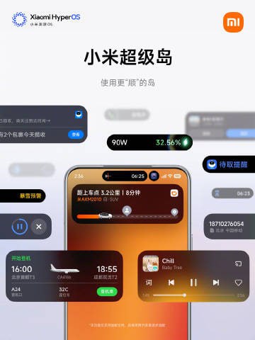  小米澎湃 OS 3 正式发布：首次上"岛"，新增超级小爱功能小米今日正式发布澎湃 OS 3，终于推出"超级岛"功能