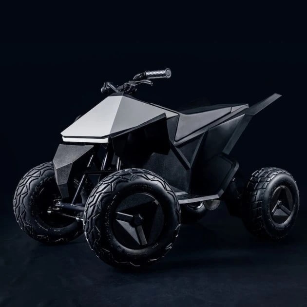特斯拉儿童电动车 Cyberquad For Kids，售价为1900美元（约12103元人民币），最高时速为16公里每小时，最大行驶里程约24公里