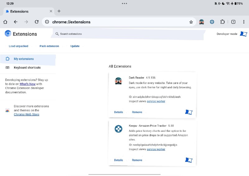 谷歌安卓版 Chrome 浏览器可装扩展谷歌正在开发一个实验性的安卓版 Chrome 浏览器，目前已支持直接从 Chrome 网上应用店安装扩展程序
